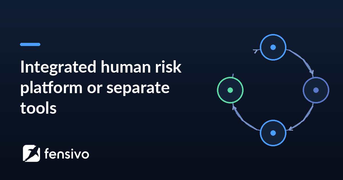 Integrated human risk platform or separate tools