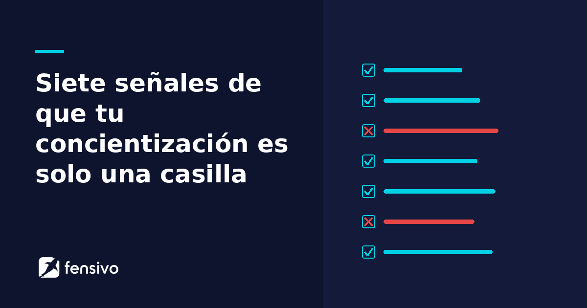Siete señales de que tu concientización es solo una casilla