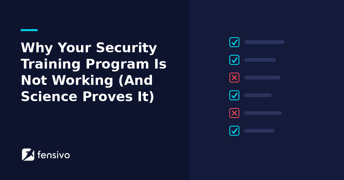 Why your security training program is not working