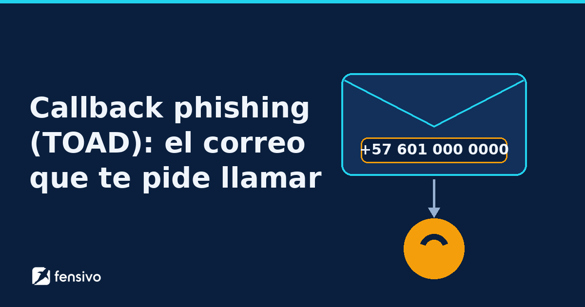 Callback phishing (TOAD): el correo que te pide llamar