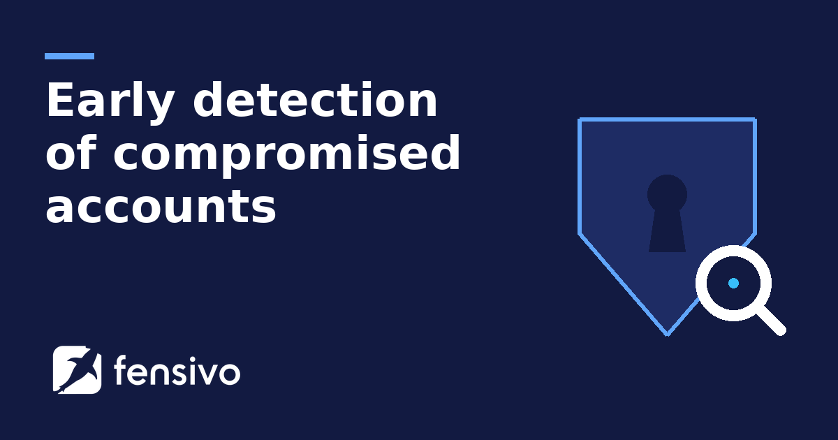 Early detection of compromised accounts